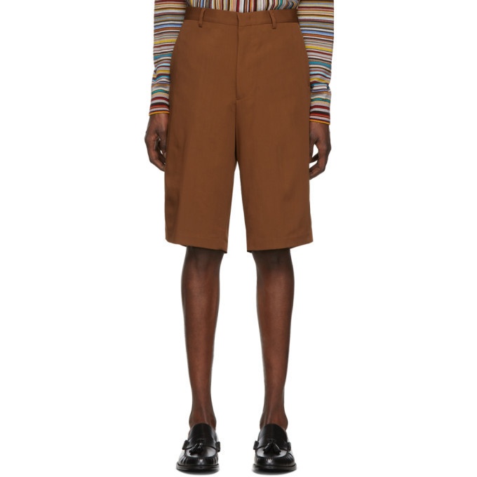 Photo: Paul Smith Brown Oversized Wool Shorts
