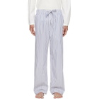 Tekla Blue & White Poplin Pyjama Pants