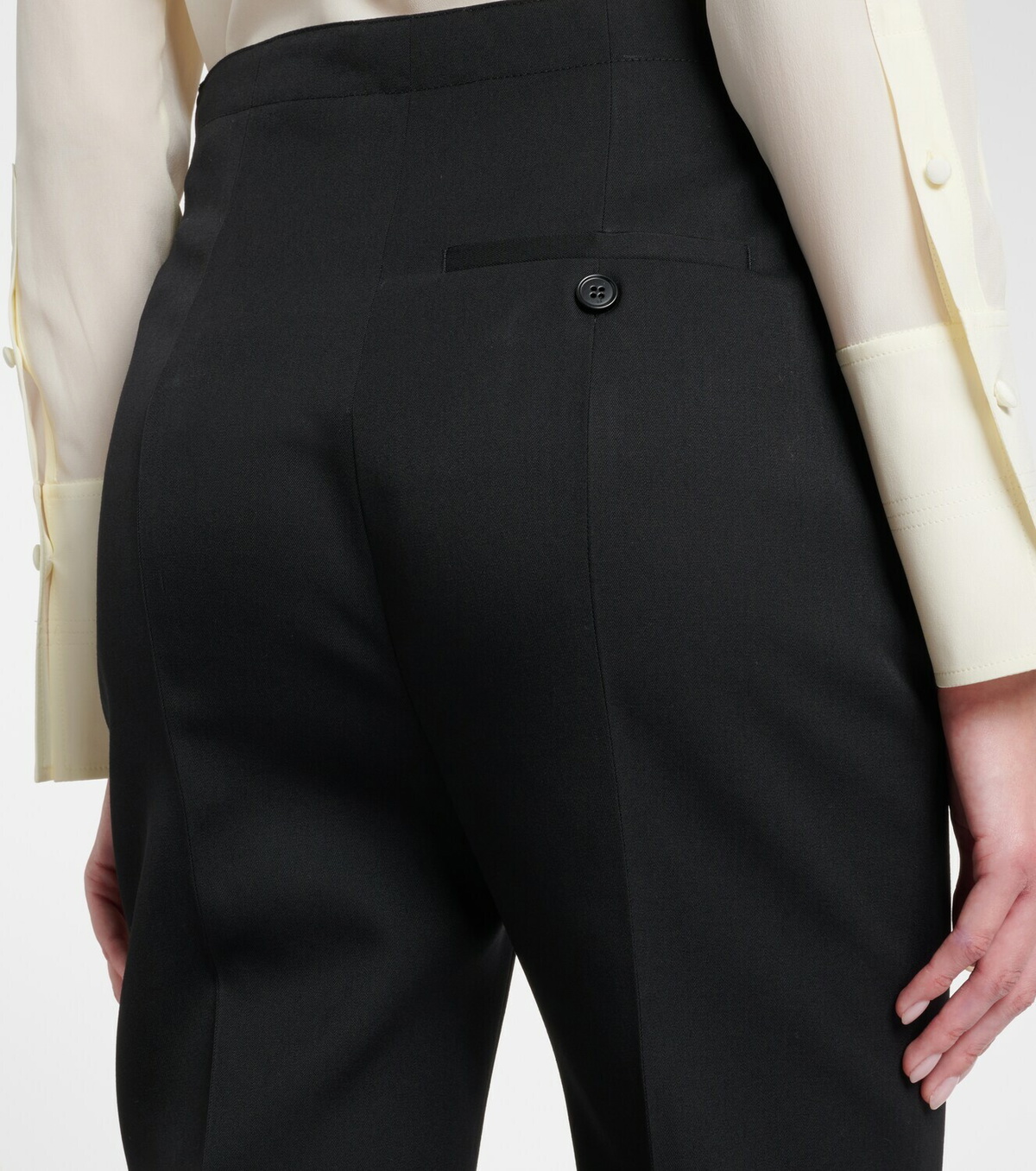 McQueen Wool bootcut pants