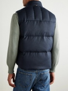 Paul Smith - Quilted Wool and Cashmere-Blend Down Gilet - Blue