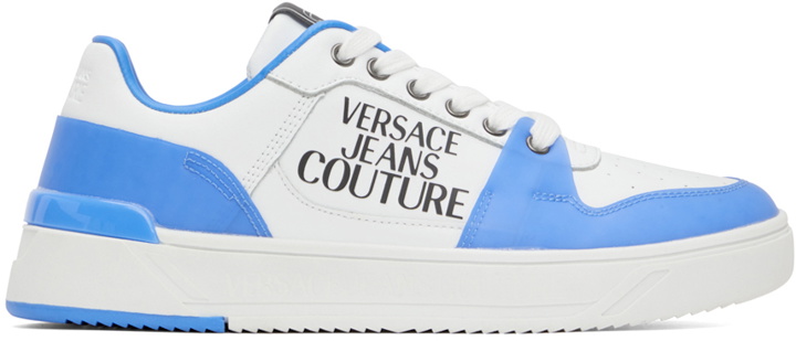 Photo: Versace Jeans Couture White & Blue Starlight Sneakers