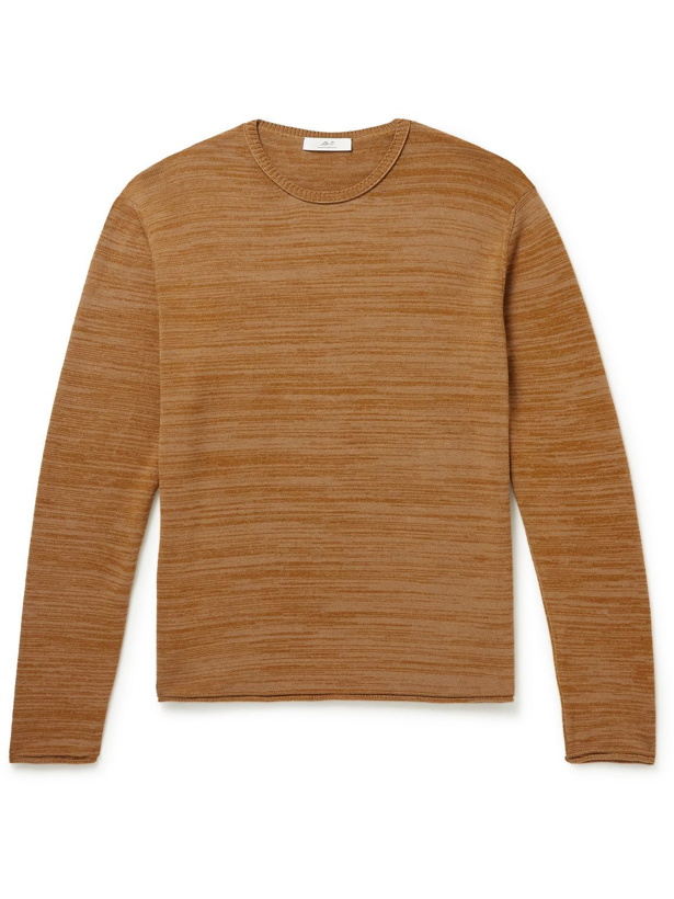 Photo: Mr P. - Organic Cotton and Wool-Blend T-Shirt - Brown