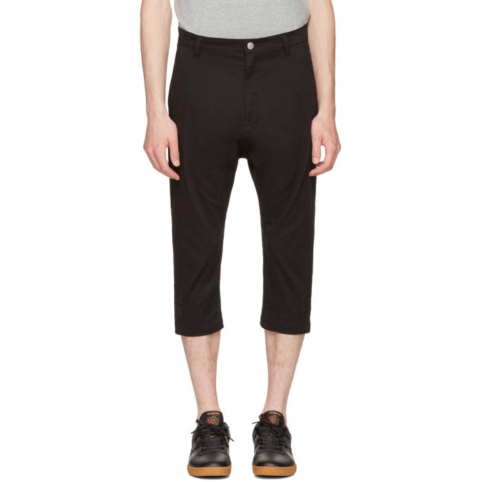 Photo: Helmut Lang Black Taped Crop Trousers