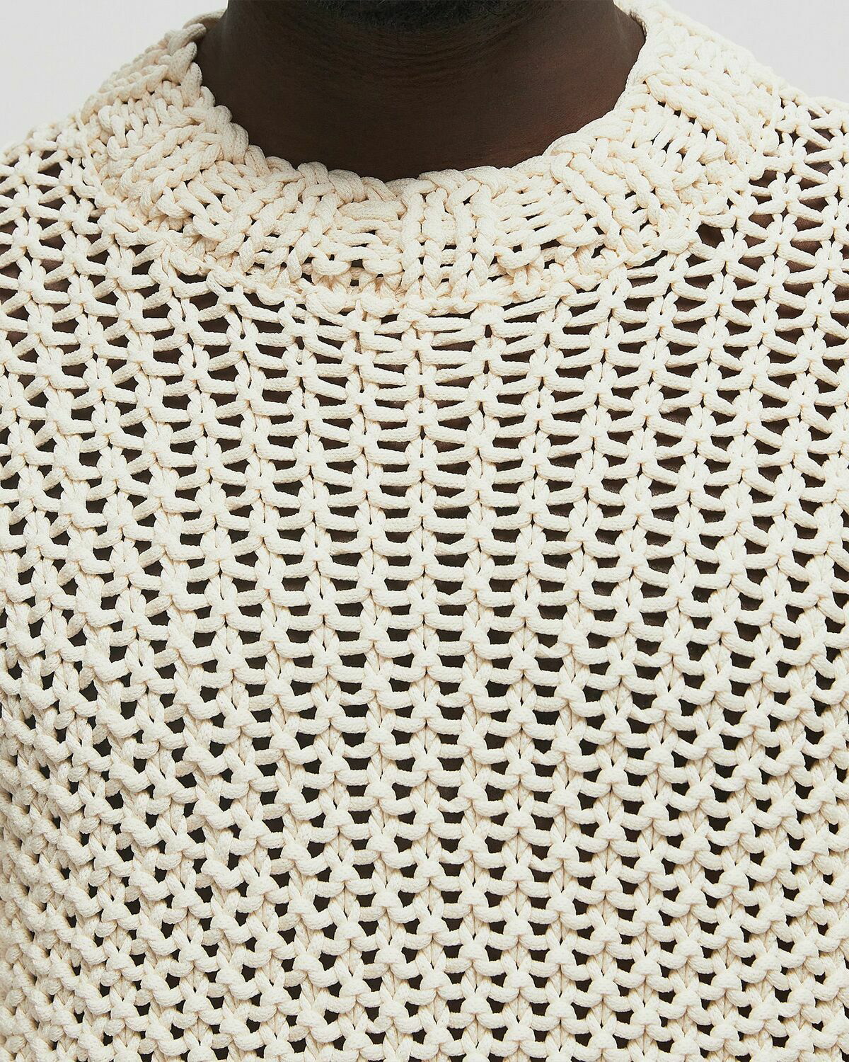 Stone Island UV-REACTIVE KNIT SWEATER purple/beige Mens Pullover