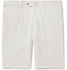 De Petrillo - Slim-Fit Cotton-Blend Shorts - White