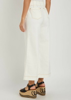 Zimmermann Roselight Cropped Flared-leg Jeans Cream