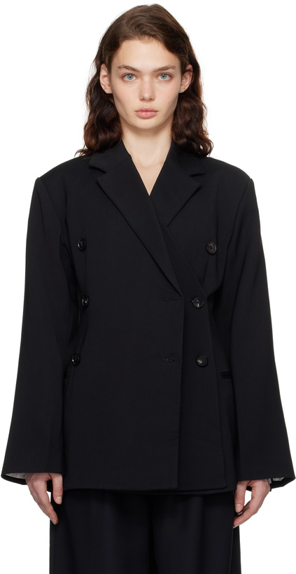 Photo: CO Black Layered Double Breasted Blazer
