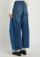 B Sides Vintage Lasso Paint-splatter Relaxed Barrel-leg Jeans Indigo