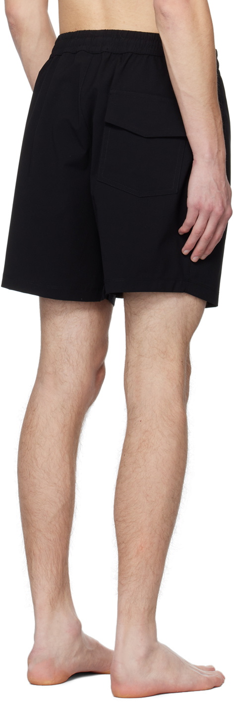 Nahmias Black 'Miracle Academy' Swim Shorts