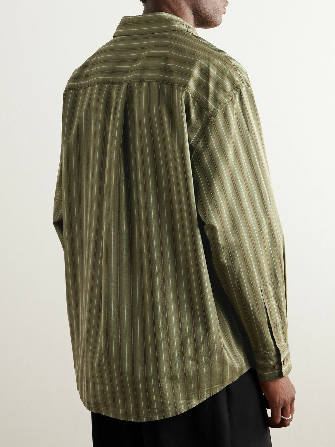 LEMAIRE long-sleeve silk shirt - Neutrals