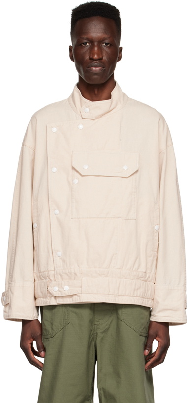 Photo: Engineered Garments Off-White Cotton Jacket