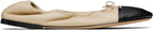 CHRISTEN SSENSE Exclusive Beige & Black Tabi Stretch Ballerina Flats