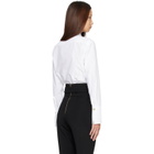 BALMAIN White Cotton Poplin Shirt