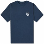 Uniform Experiment Men's Authentic Logo Wide T-Shirt in Navy