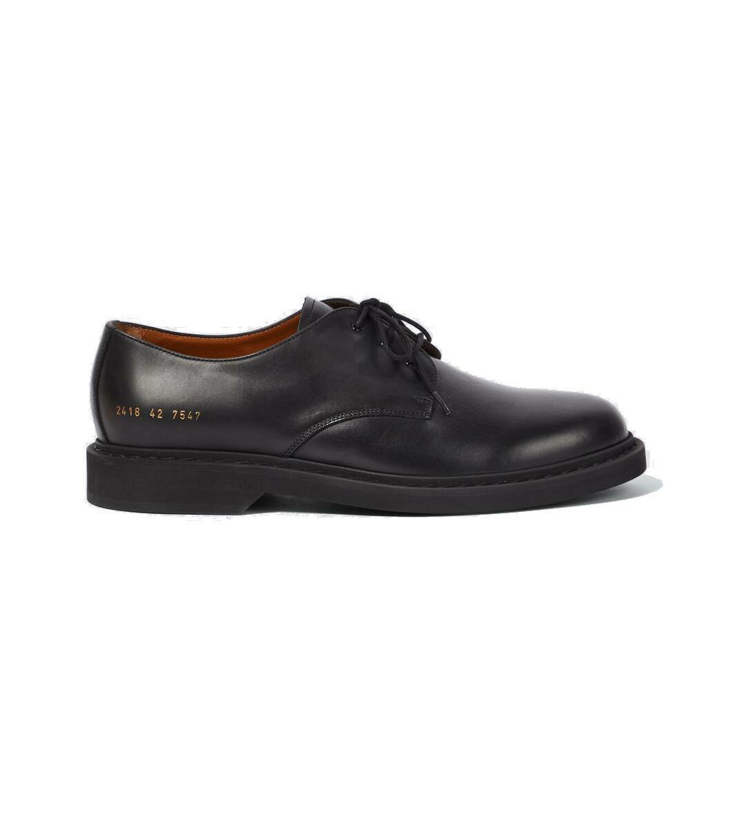 Photo: Common Projects Leather Derby shoes