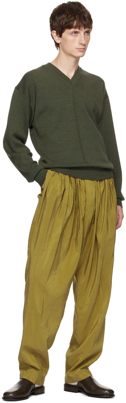 Lemaire Men's Relaxed Pants Green