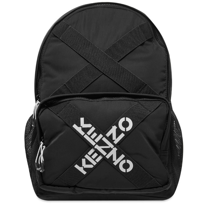 Photo: Kenzo Men's Taped Logo Backpack in Black