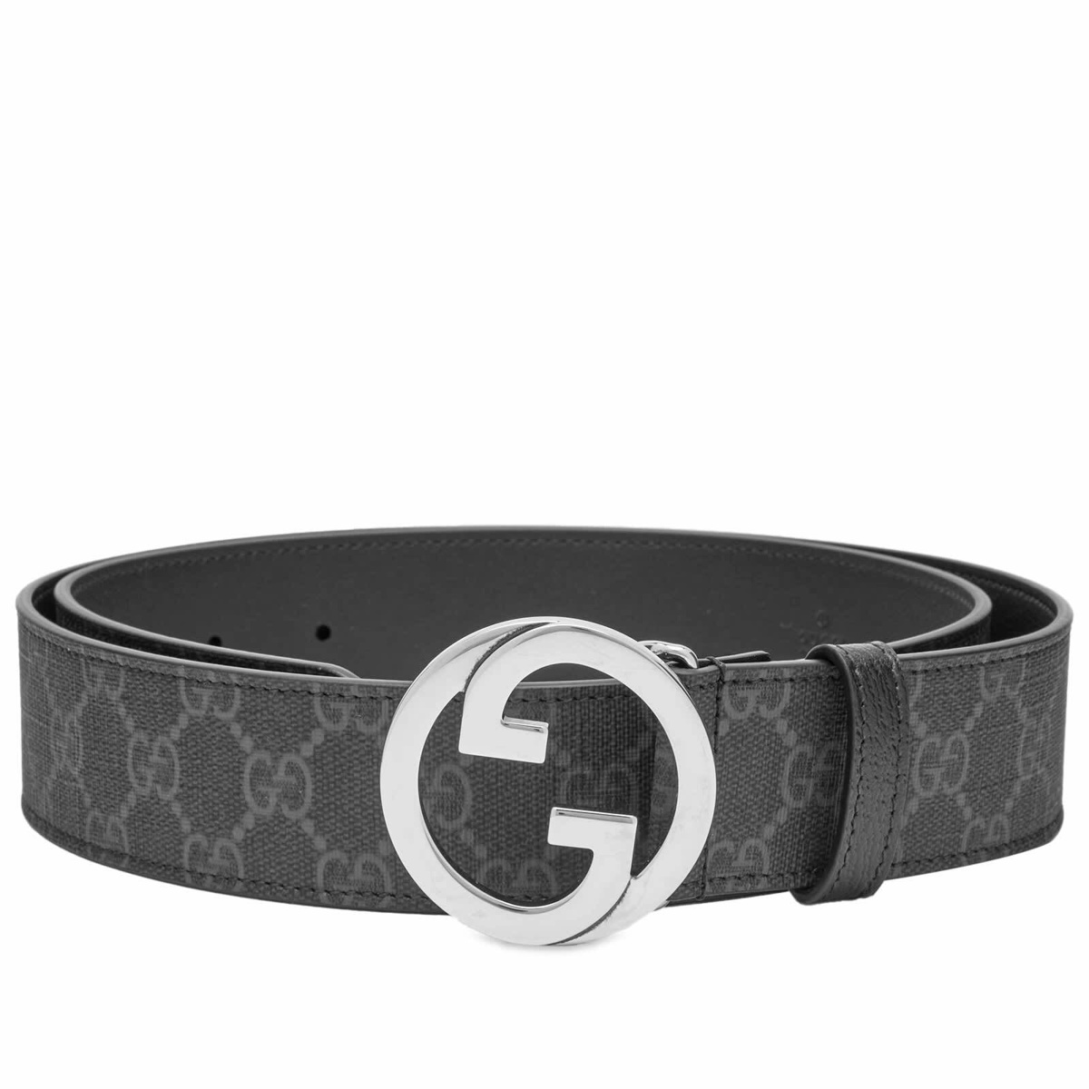 Photo: Gucci Men's G Logo Blondie Monogram Belt in Black