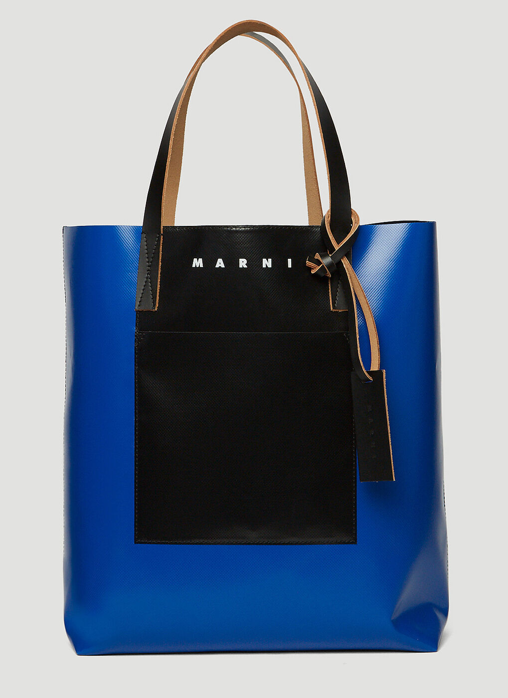 Tribeca North South Shopping Tote Bag in Blue Marni