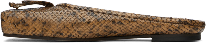 JACQUEMUS Brown La Casa 'Les mules plates Ballet' Ballerina Flats
