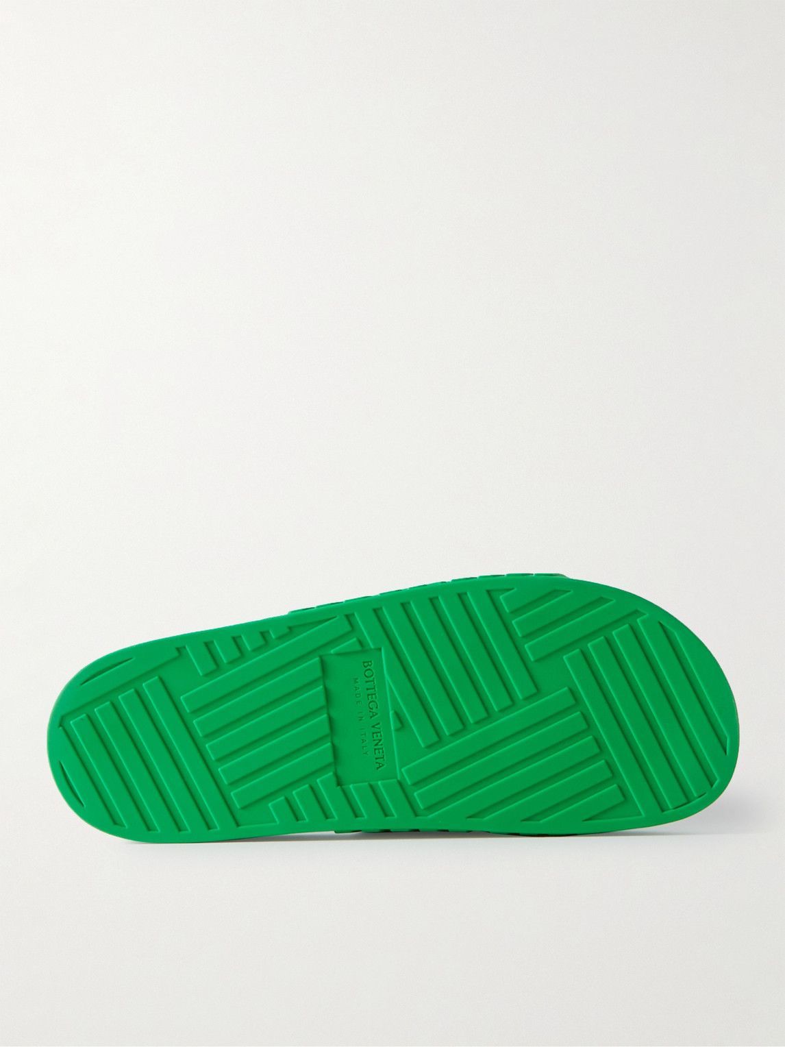 【関税込み】Bottega Veneta グリーン Carpet スライド Bottega Veneta - Carpet Embossed Rubber Slides - Green
