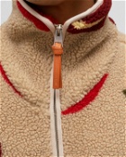 Jw Anderson Zip Front Casual Jacket Multi|Beige - Mens - Fleece Jackets