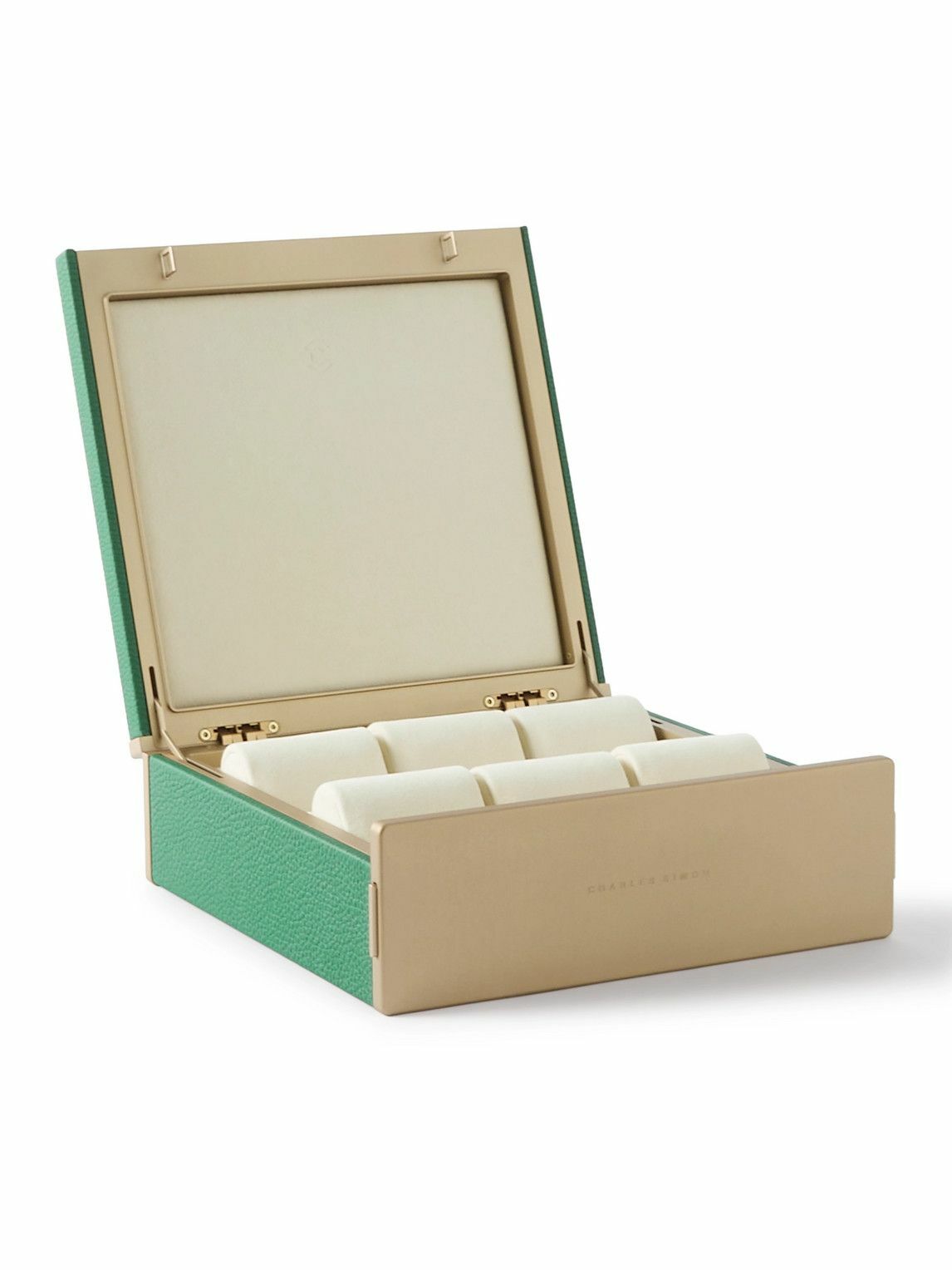 Charles Simon - Spence Full-Grain Leather Six-Piece Watch Case