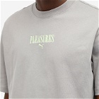Puma Men's x PLEASURES Graphic T-Shirt in Stormy Slate