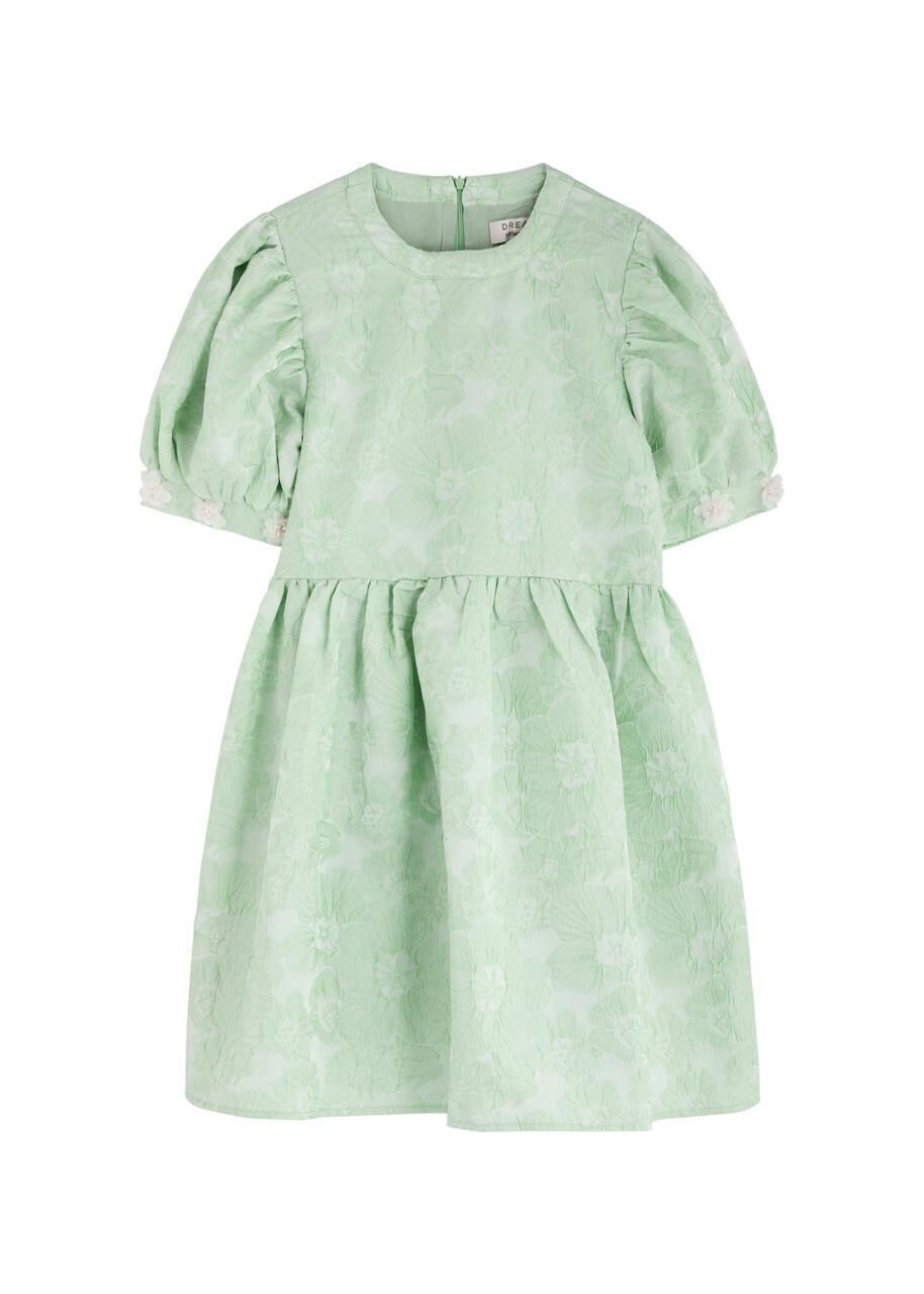 【英国発Sister Jane】Mara tulle and floral-jacquard dress Sister Jane Mara Tulle and Floral-jacquard Mini Dress Black