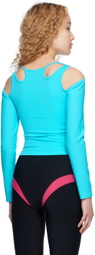 Marshall Columbia Blue Side Slash Long Sleeve T-Shirt