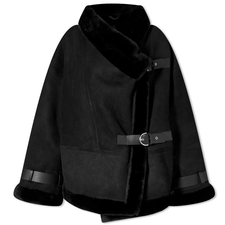 Photo: Shoreditch Ski Club Women's Darling Shearling Jacket in Black