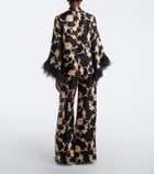 La DoubleJ Buttercup printed silk palazzo pants