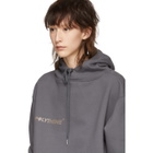 Polythene* Optics Grey Logo Vertical Hoodie