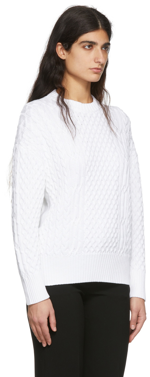 CO White Cotton Sweater Coach