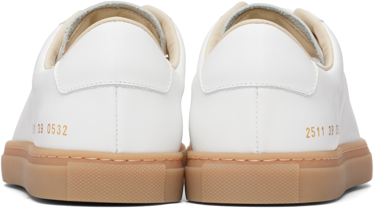 Common Projects White Achilles Low Profile Sneakers