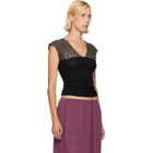 Baserange SSENSE Exclusive Black & Taupe Nehru Top
