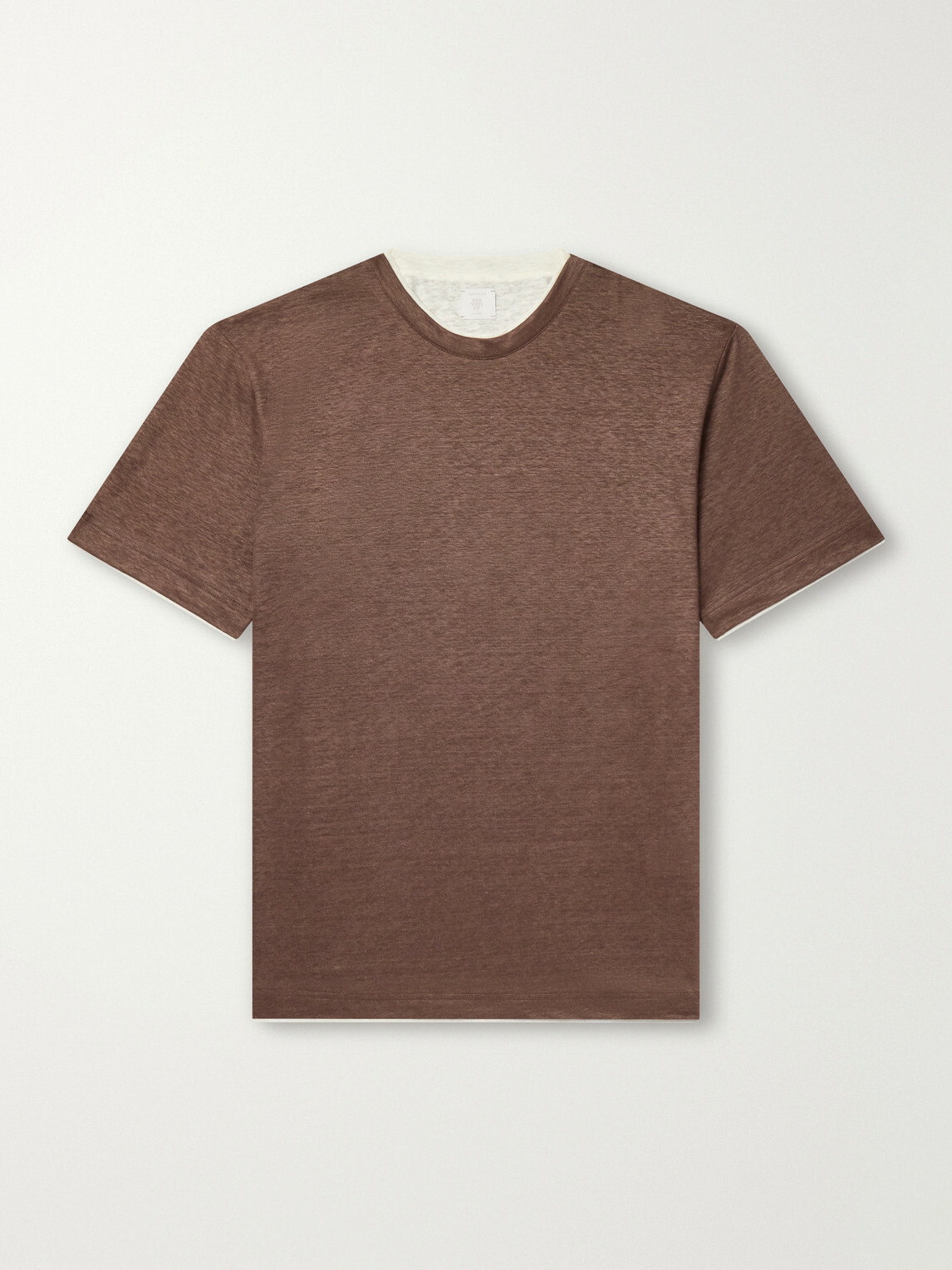 Eleventy - Linen T-Shirt - Brown