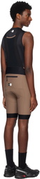 PEdALED Brown Jary Bib Shorts