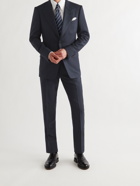 TOM FORD - Shelton Slim-Fit Prince of Wales Checked Wool and Silk-Blend Suit Jacket - Blue