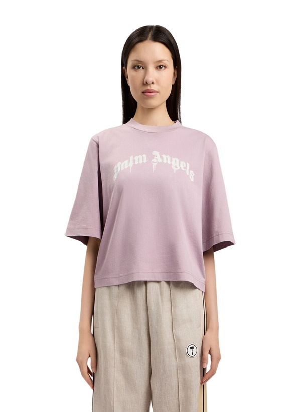 Photo: Palm Angels Curved Logo Boxy T-Shirt