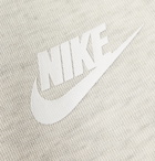 Nike - Sportswear Mélange Cotton-Blend Tech Fleece Zip-Up Hoodie - Men - Gray
