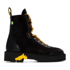 Off-White Black and Yellow Hiking Boots