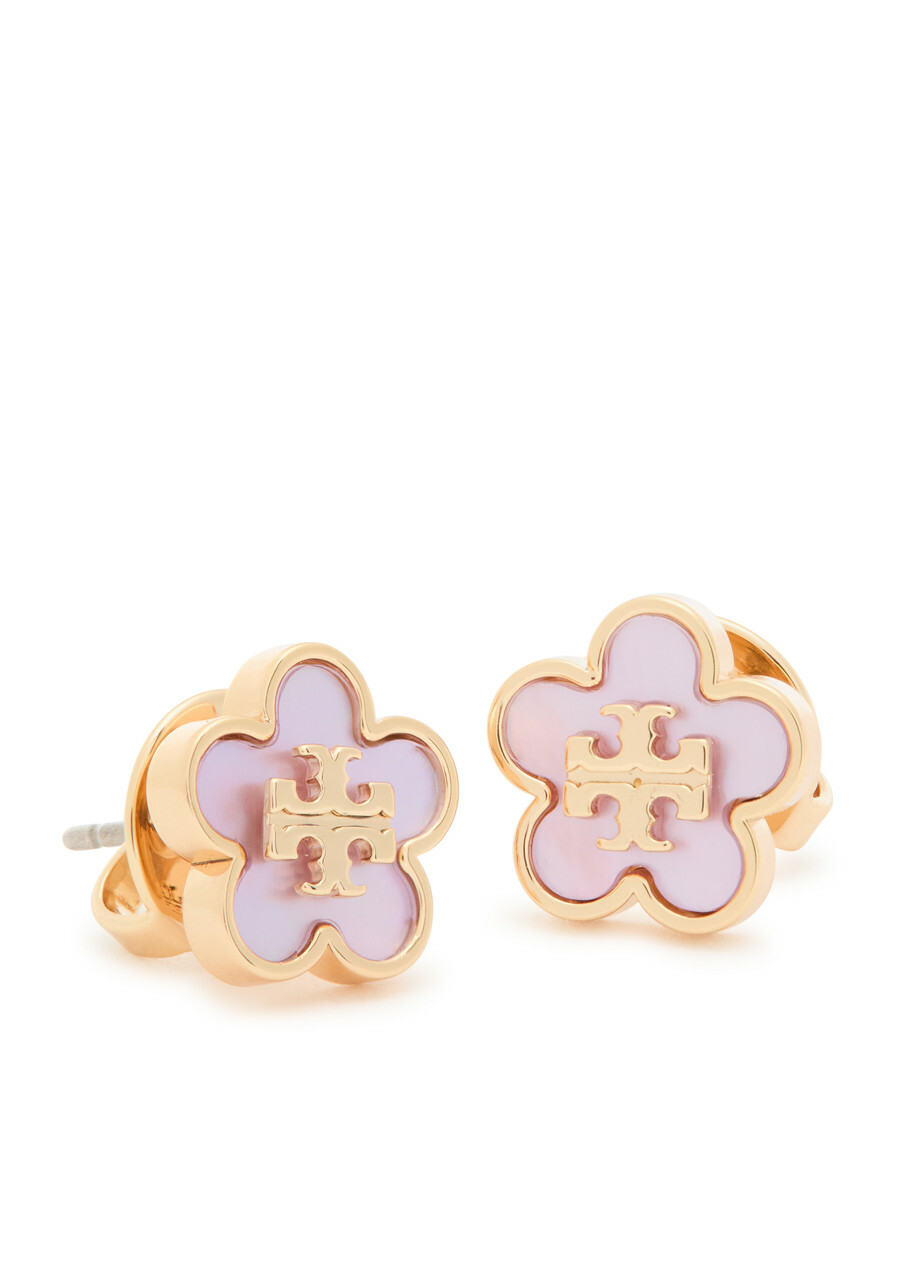 Tory Burch Forget Me Not 18kt Gold-plated Stud Earrings - One Size