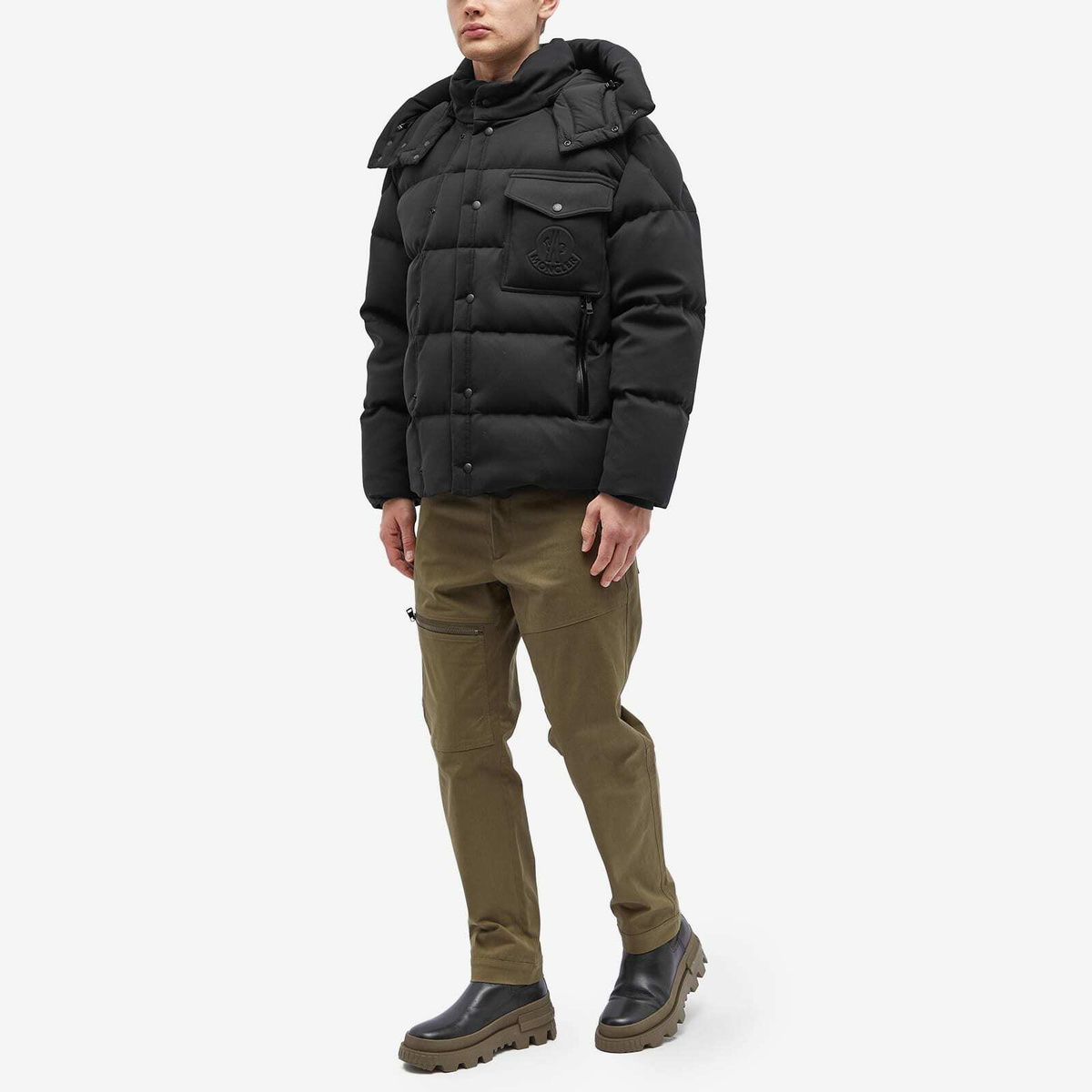Moncler Men's Karakorum Down Filled Nylon Jacket in Black Moncler
