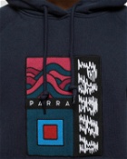 By Parra Wave Block Tremors Hooded Sweatshirt Blue - Mens - Hoodies