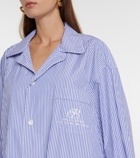 Balenciaga - Pinstriped cotton pajama top