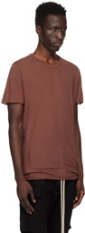 Rick Owens Brown Porterville Basic T-Shirt