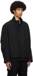 Solid Homme Black Stand Collar Jacket