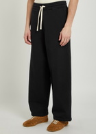 Picante Everyday Wide-leg Cotton Sweatpants Black