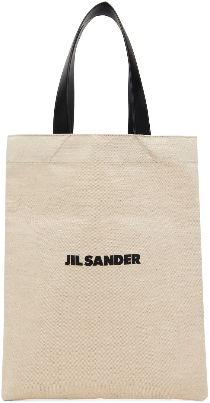 Jil Sander Beige Medium Book Tote Jil Sander